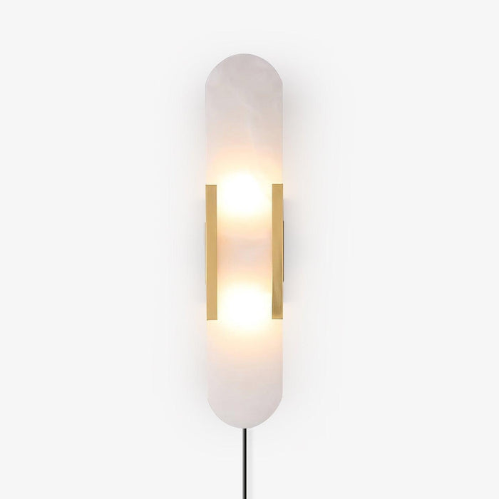 Oblong Alabaster Plug-in Wall Sconce Vakkerlight