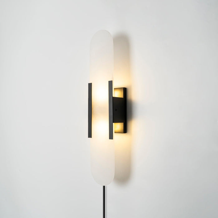 Oblong Alabaster Plug-in Wall Sconce Vakkerlight