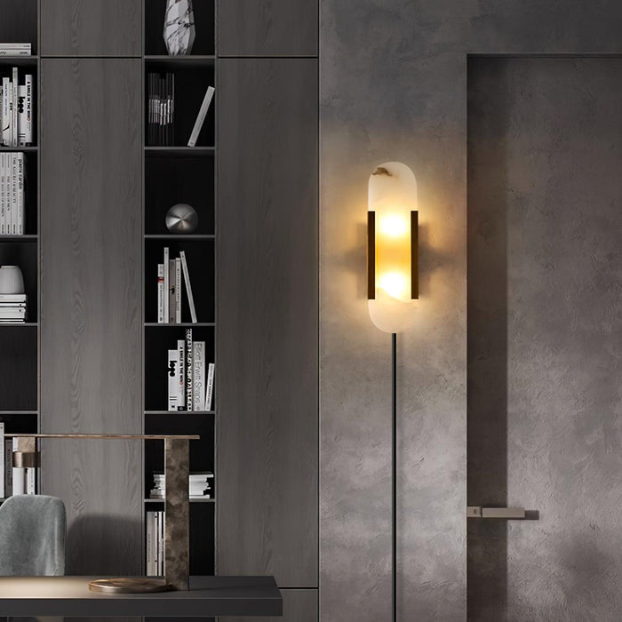 Oblong Alabaster Plug-in Wall Sconce Vakkerlight