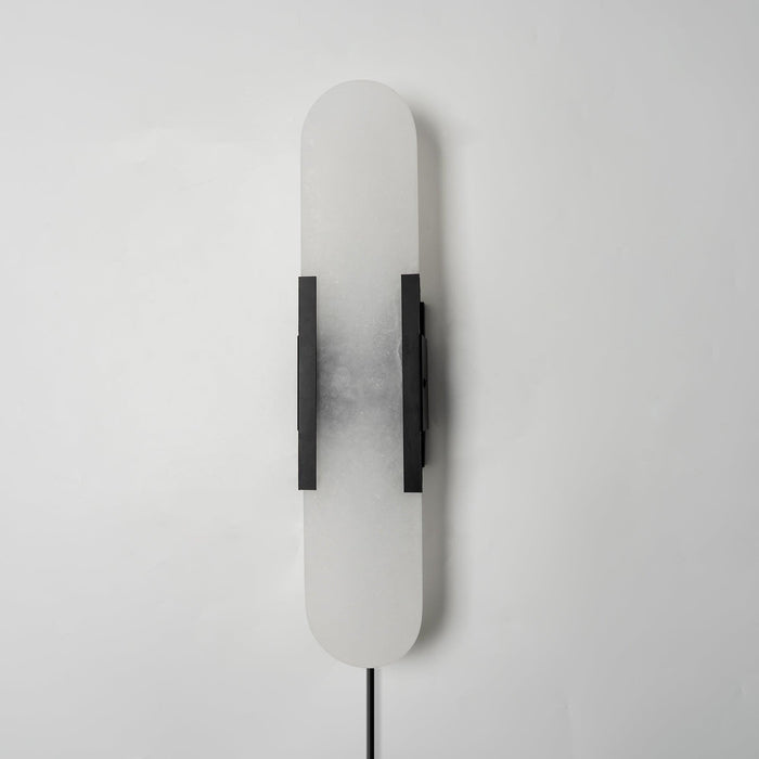Oblong Alabaster Plug-in Wall Sconce Vakkerlight