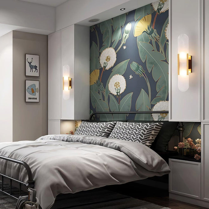 Oblong Alabaster Plug-in Wall Sconce Vakkerlight