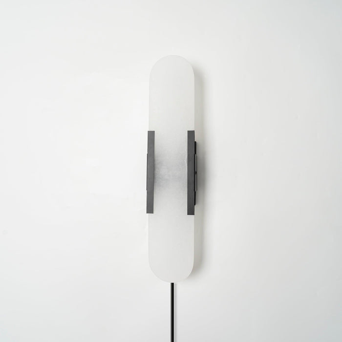 Oblong Alabaster Plug-in Wall Sconce Vakkerlight