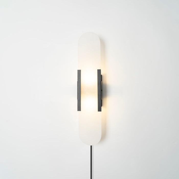 Oblong Alabaster Plug-in Wall Sconce Vakkerlight