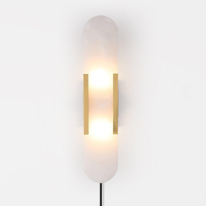 Oblong Alabaster Plug-in Wall Sconce Vakkerlight