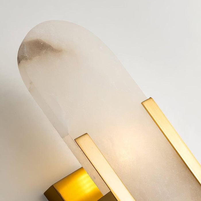 Oblong Alabaster Plug-in Wall Sconce Vakkerlight