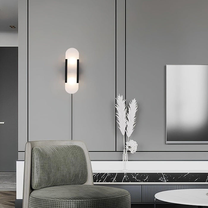 Oblong Alabaster Plug-in Wall Sconce Vakkerlight