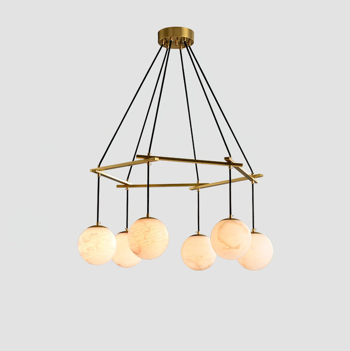 Miira Alabaster Chandelier Vakkerlight