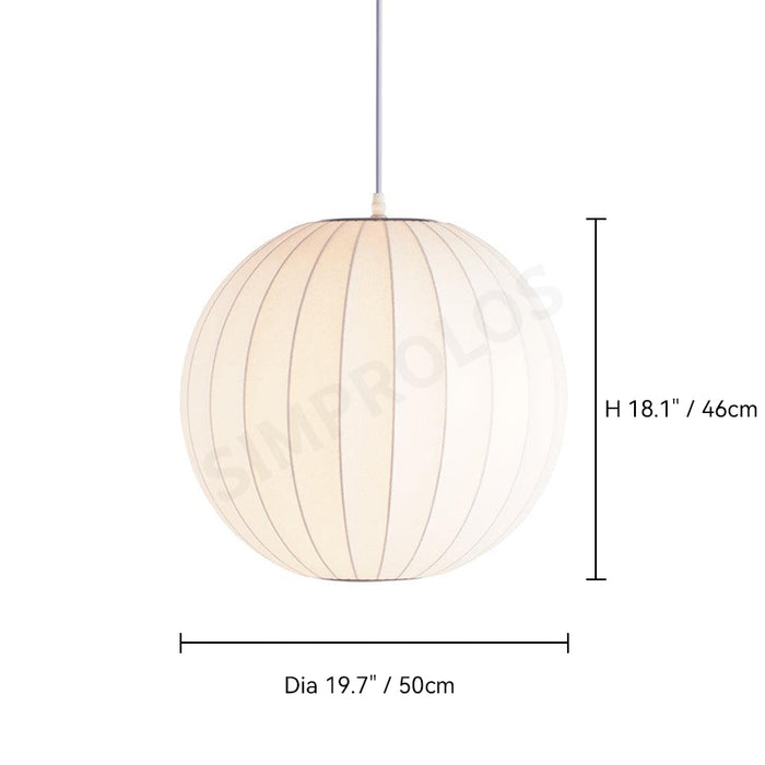 Bubble Silk Pendant Lamp Simprolos