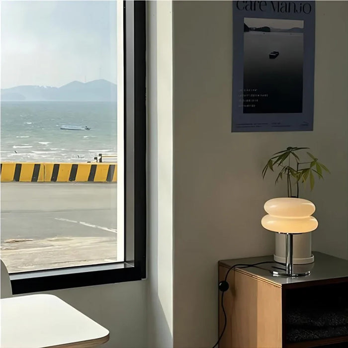 Finn Bauhaus Minimalist Glass Table Lamp