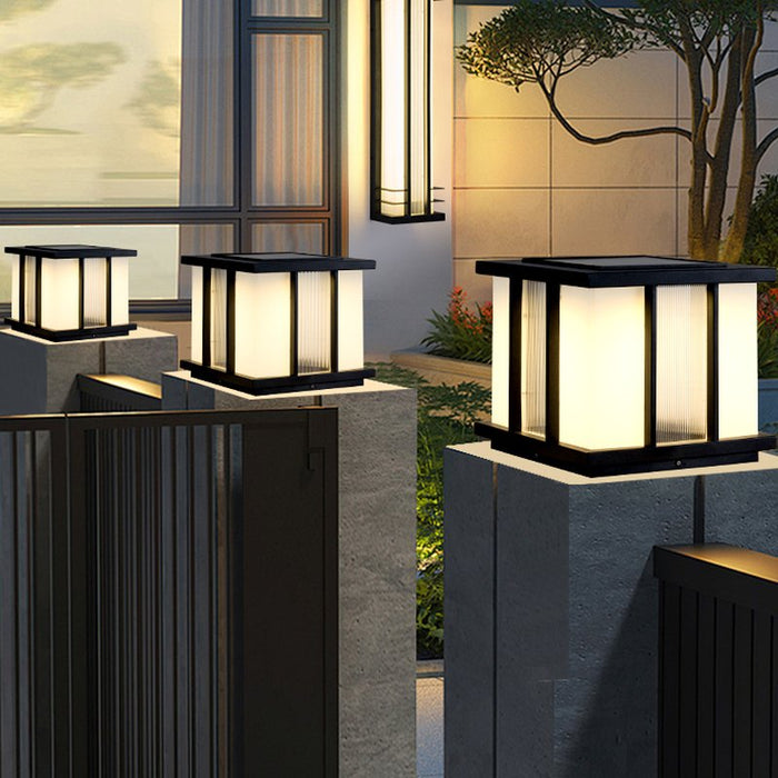 Modern Cube Solar Outdoor Light Vakkerlight