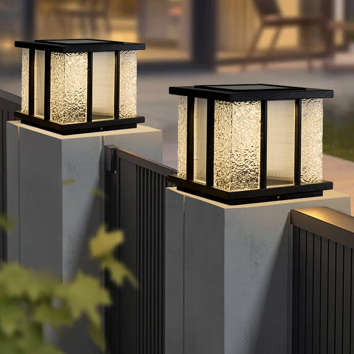 Modern Cube Solar Outdoor Light Vakkerlight