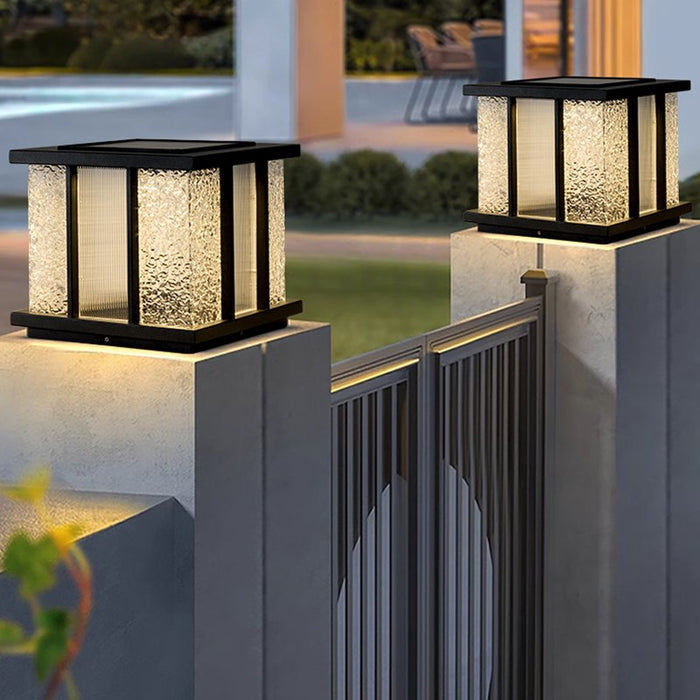 Modern Cube Solar Outdoor Light Vakkerlight