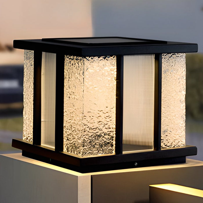 Modern Cube Solar Outdoor Light Vakkerlight