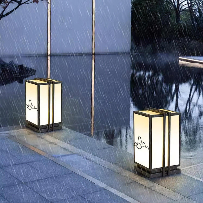 Mountain Outdoor Post Light Vakkerlight