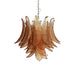 Amber Glass Leaf Chandelier Vakkerlight