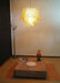 Amber Glass Leaf Chandelier Vakkerlight