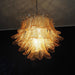Amber Glass Leaf Chandelier Vakkerlight