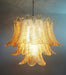 Amber Glass Leaf Chandelier Vakkerlight