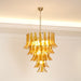 Glass Amber Lily Chandelier Vakkerlight