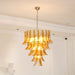 Glass Amber Lily Chandelier Vakkerlight