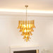 Glass Amber Lily Chandelier Vakkerlight