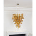 Glass Amber Lily Chandelier Vakkerlight
