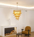 Glass Amber Lily Chandelier Vakkerlight