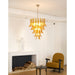 Glass Amber Lily Chandelier Vakkerlight