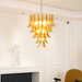 Glass Amber Lily Chandelier Vakkerlight