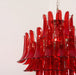 Glass Crimson Cascade Chandelier Vakkerlight