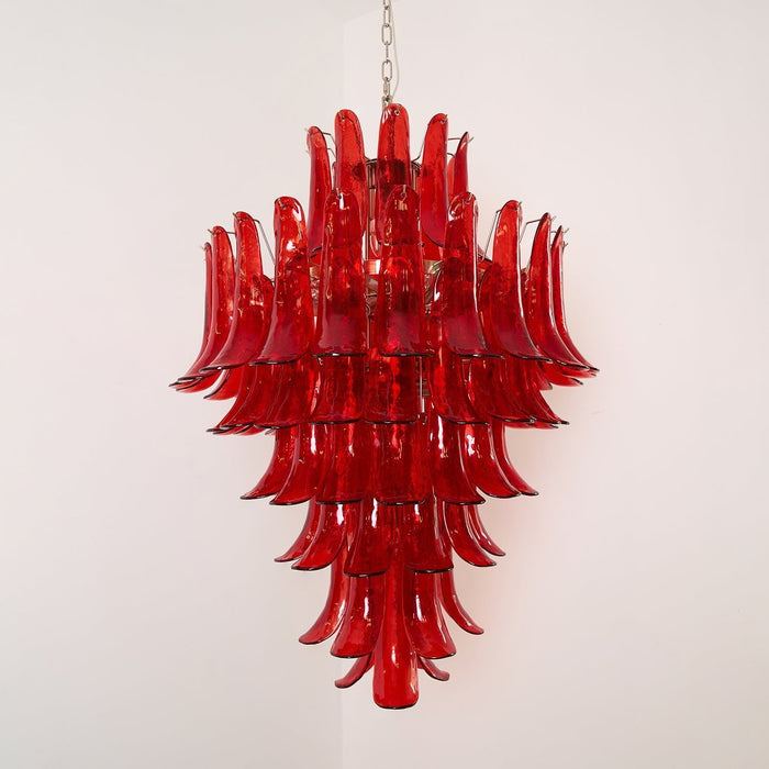 Glass Crimson Cascade Chandelier Vakkerlight
