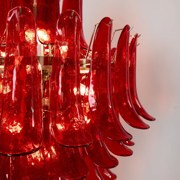Glass Crimson Cascade Chandelier Vakkerlight