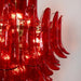 Glass Crimson Cascade Chandelier Vakkerlight