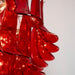 Glass Crimson Cascade Chandelier Vakkerlight
