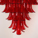 Glass Crimson Cascade Chandelier Vakkerlight