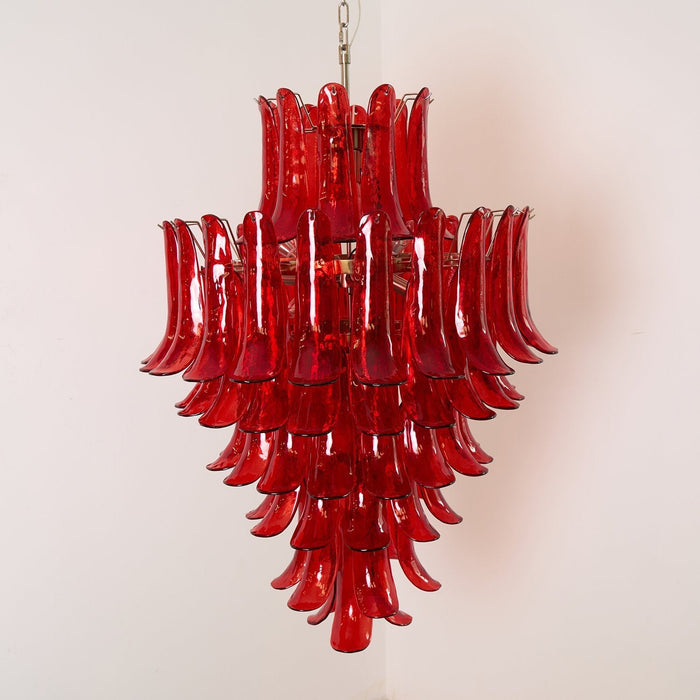 Glass Crimson Cascade Chandelier Vakkerlight