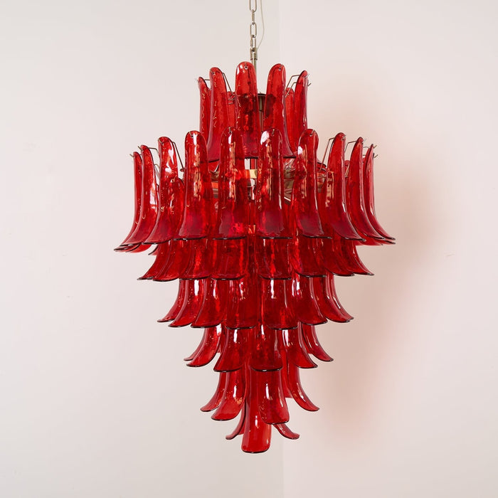 Glass Crimson Cascade Chandelier Vakkerlight