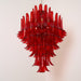 Glass Crimson Cascade Chandelier Vakkerlight