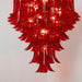 Glass Crimson Cascade Chandelier Vakkerlight
