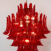 Glass Crimson Cascade Chandelier Vakkerlight