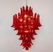 Glass Crimson Cascade Chandelier Vakkerlight