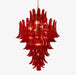 Glass Crimson Cascade Chandelier Vakkerlight