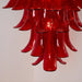 Glass Crimson Cascade Chandelier Vakkerlight