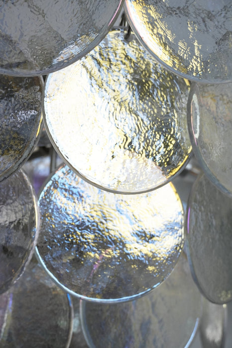 Glass Disc Iridescent Chandelier Vakkerlight