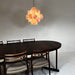 Glass Pink Disc Chandelier Vakkerlight