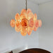 Glass Pink Disc Chandelier Vakkerlight