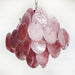 Glass Pink Disc Chandelier Vakkerlight