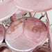 Glass Pink Disc Chandelier Vakkerlight