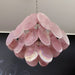 Glass Pink Disc Chandelier Vakkerlight