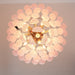 Pink Glass Droplet Chandelier Vakkerlight